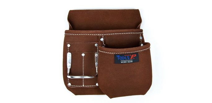 Leather Tool Pouch - 5 Pockets